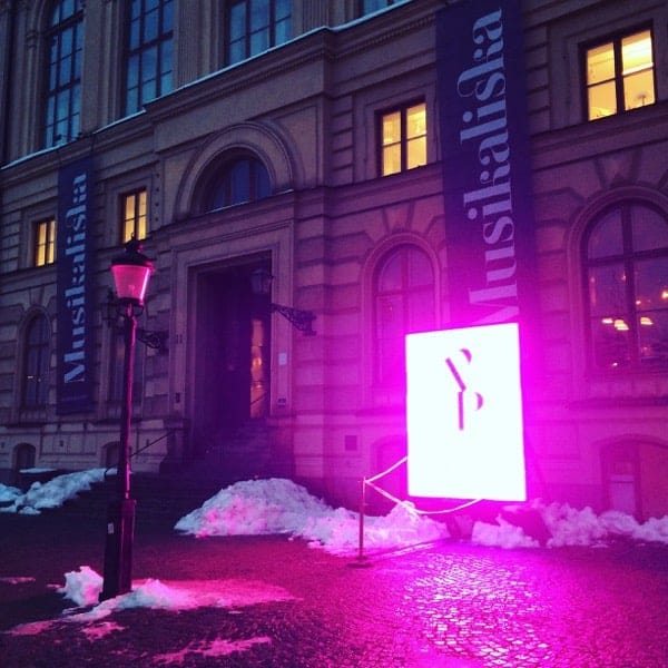 Prisutdelning på Musikaliska i Stockholm.