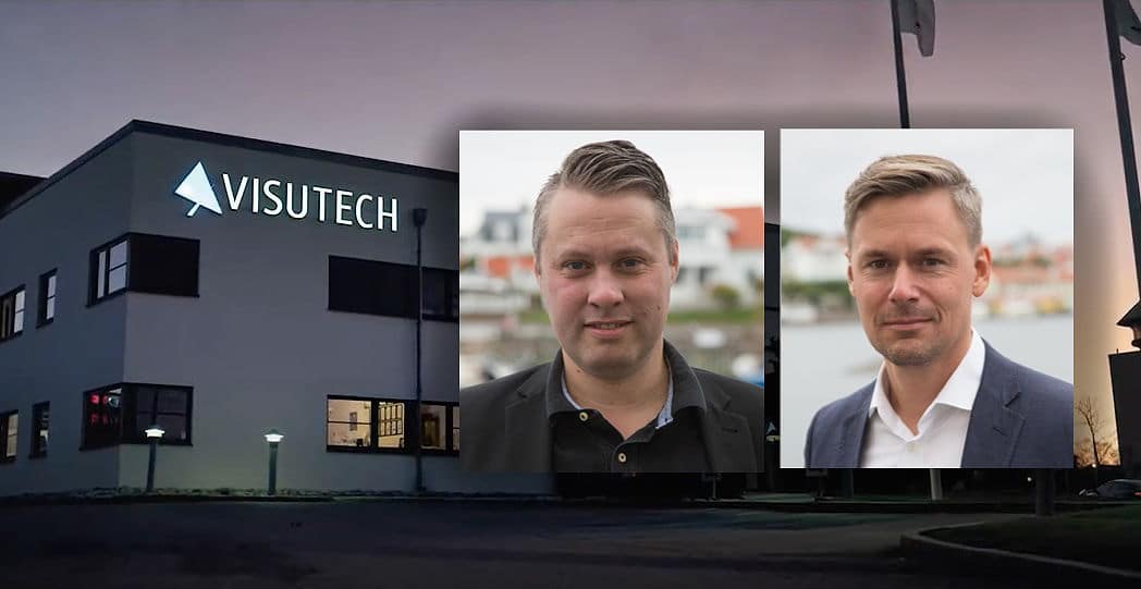 Johan Gustafsson och Johan Lidström på Visutech.