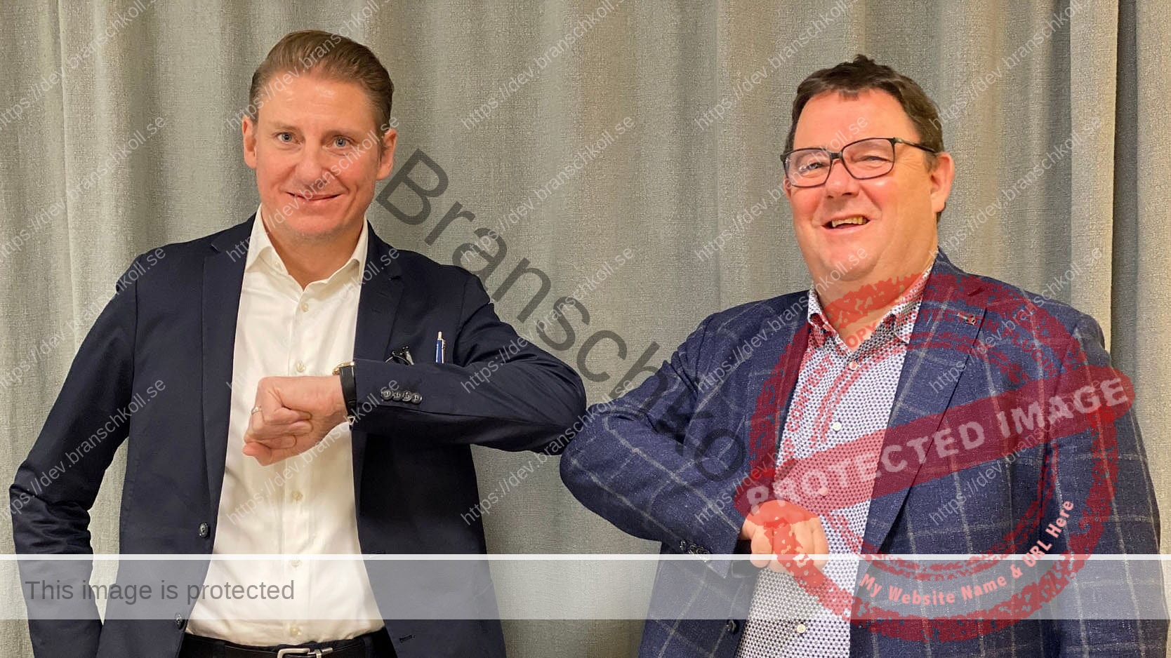 Stefan Blomqvist, vd 21grams och Hans Leybaert, vd Unifiedpost Group.