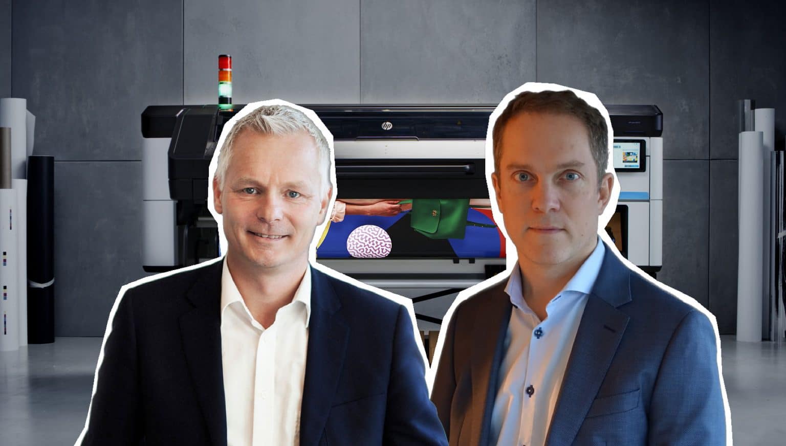 Stefan Bergdahl är vd och Marcus Wollard är produktansvarig på HP Sverige.