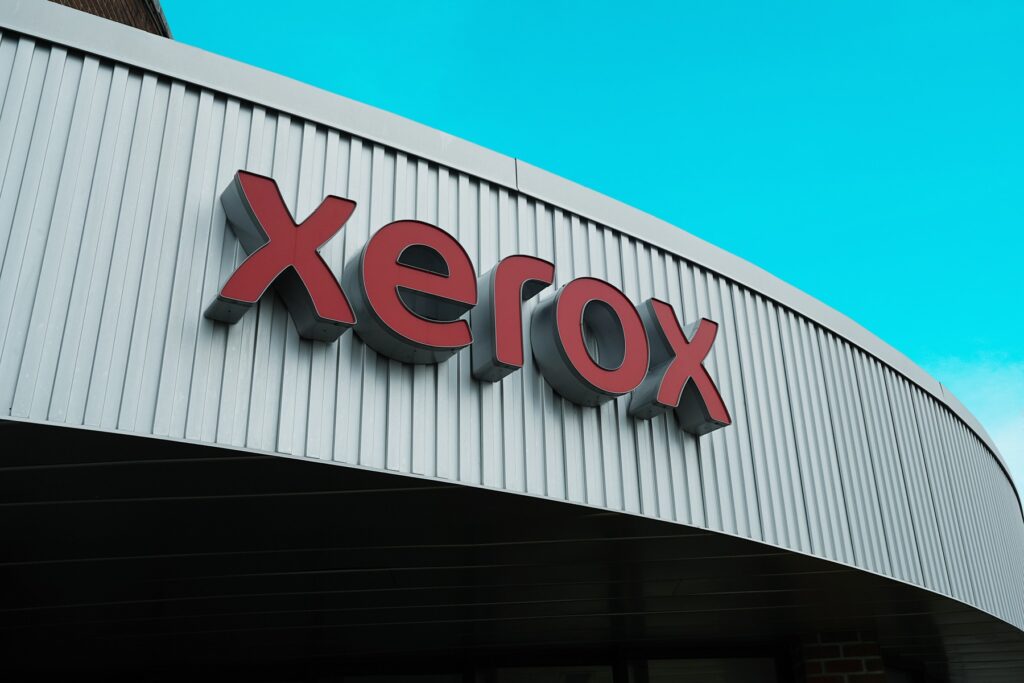 Xerox logo sign 1800