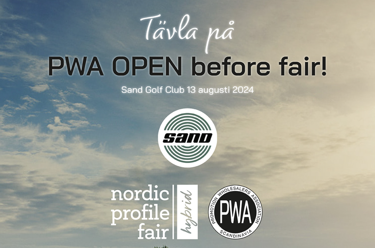 PWA anordnar golftävling för branschen dagen innan mässan börjar.